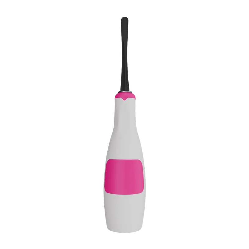Fig. 02 Lindo-Levian Root Elevator 3.5 mm with Titanium-Coated Tip and Pink Silicone Handle - Equate Instruments