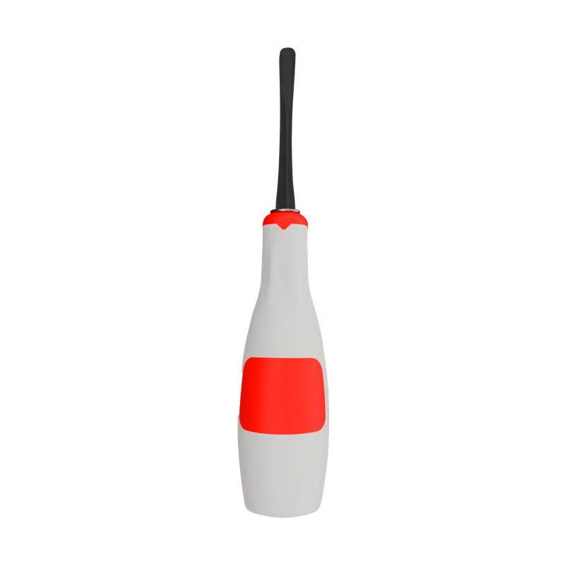 Fig. 04 Lindo-Levian Root Elevator 4.2 mm with Titanium-Coated Tip and Red Silicone Handle - Equate Instruments