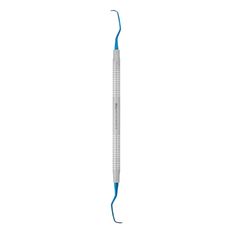 Gracey Curette 5/6 - Blue Titanium Tips, Solid 6 mm Handle - Equate Instruments
