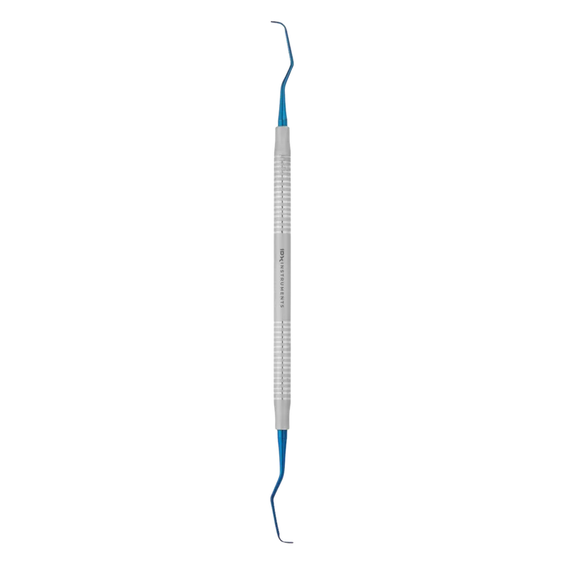 Gracey Curette 11/12 - Blue Titanium Tips, Solid 6 mm Handle - Equate Instruments