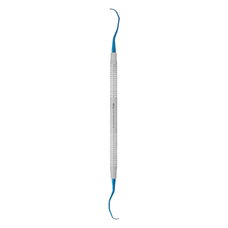 Gracey Curette 13/14 - Blue Titanium Tips, Solid 6 mm Handle - Equate Instruments