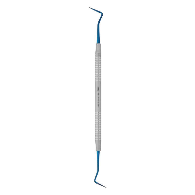 Buck Gingivectomy Knife Fig. 5/6 - Titanium Plasma Blue, 6 mm Solid Handle - Equate Instruments