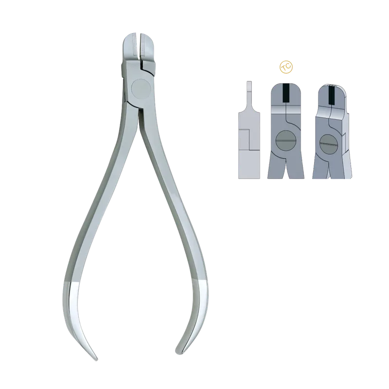 Slim Rectangular Arch Forming Pliers TC 1.3mm Blade - Max 0.7mm (.028") Wire - Equate Instruments