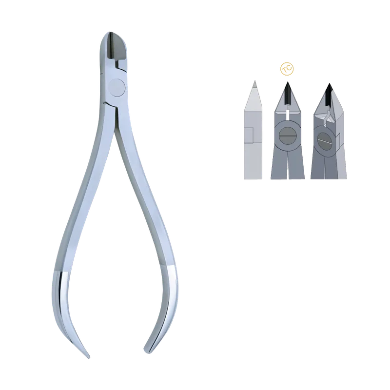 Pin and Ligature Cutter Fine Point with Spring, 15-degree Head - 0.30 mm (.012 in) Wire - Equate Instruments