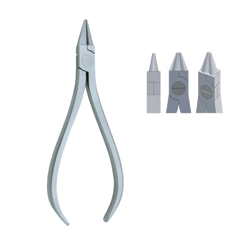 Round Jaw Wire Bending Pliers - 0.51 mm (.020 in) Wire - Equate Instruments