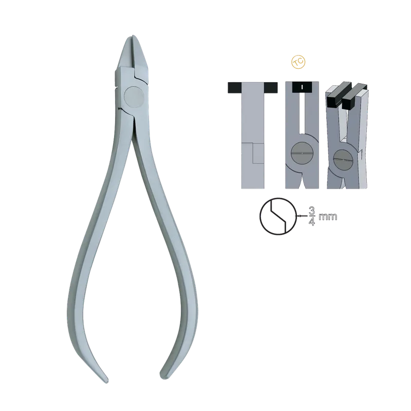 Detailing Step Pliers 3/4 mm (TC) - Equate Instruments