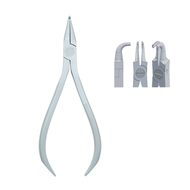 Pin Holding & Nerve-Broach Plier Curved .020" - Equate Instruments