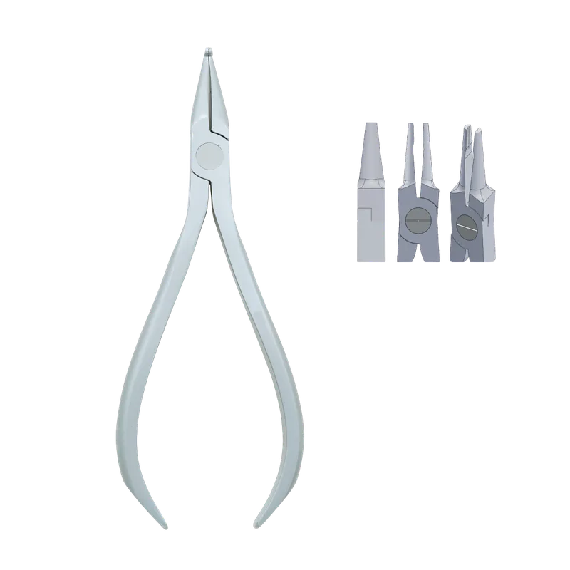 Pin Holding & Nerve-Broach Plier Straight .020" - Equate Instruments