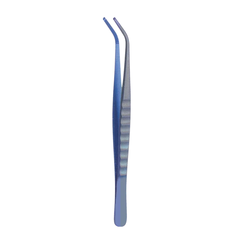 Titanium Tweezer for Pins & Abutments Curved - Equate Instruments