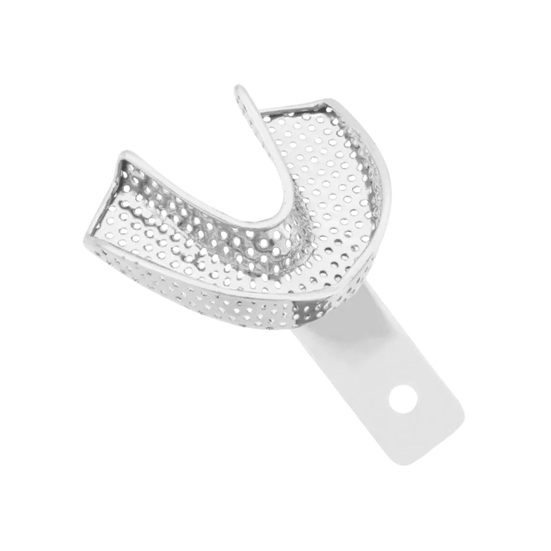 Perforated Impression Tray - Lower Jaw, Long Handle, S - Equate Instruments
