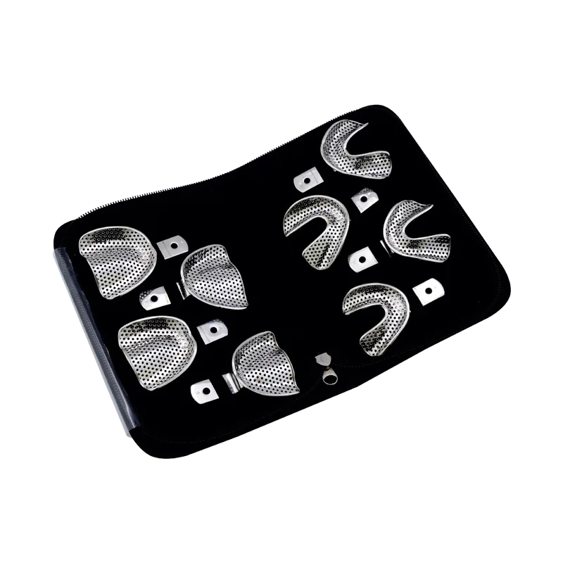 Rimlock Perforated Impression Tray Set - 8 Piece (S/M/L/XL Upper & Lower) - Equate Instruments
