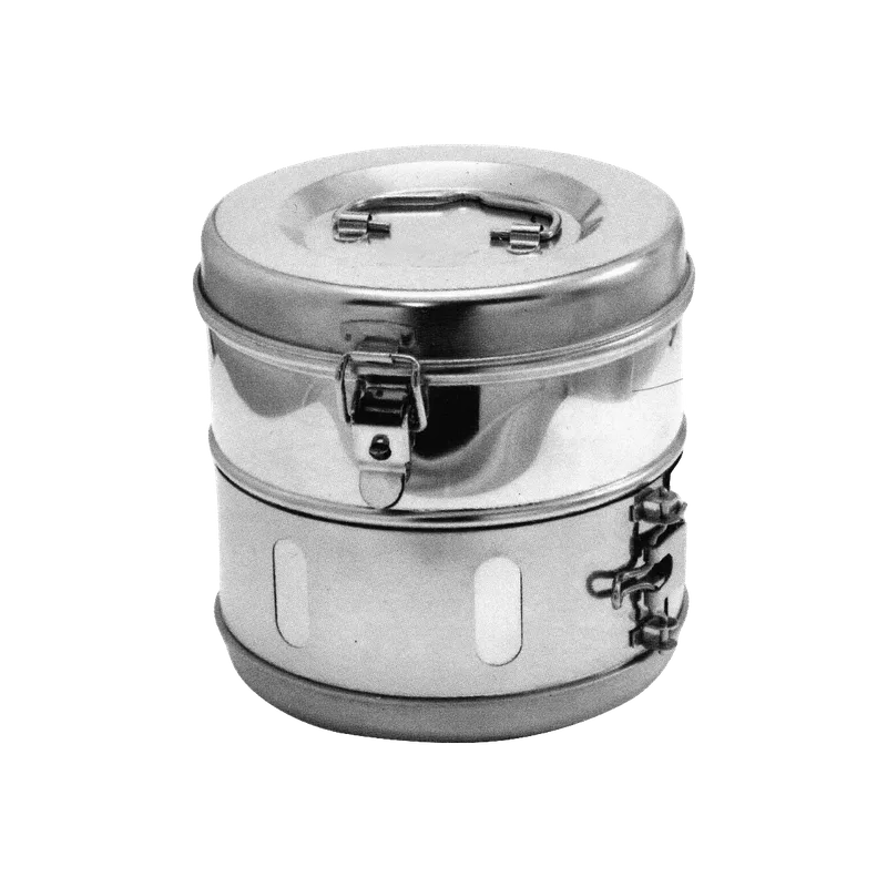 Stainless-Steel Dressing Drum - 10 x 10 cm - Equate Instruments