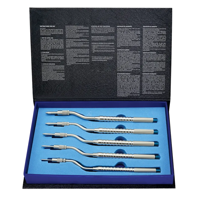 Curved Convex Osteotome Set of 5 (2.0-4.9 mm) - Equate Instruments