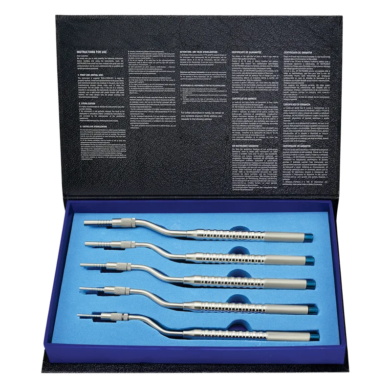 Curved Concave Osteotome Set of 5 (2.0-4.9 mm) - Equate Instruments