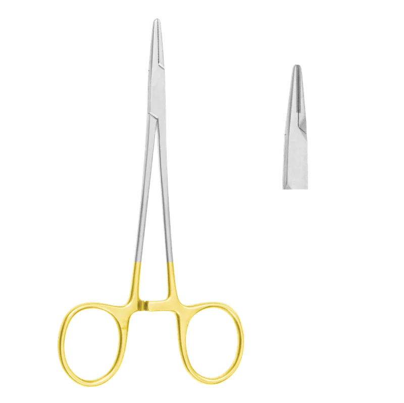 Halsey Needle Holder 13 cm TC Gold - Equate Instruments