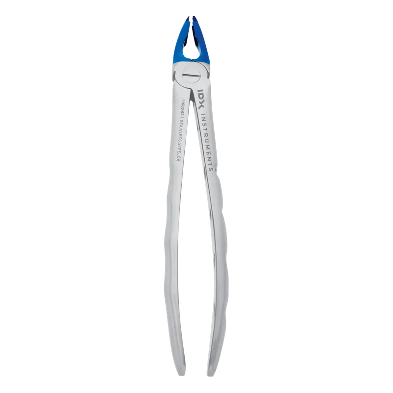 Lower Molar Extraction Forceps - Adult, Blue Anodized Beaks - Equate Instruments