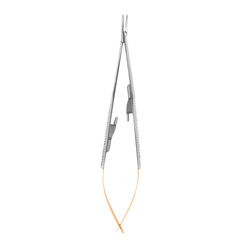 Castroviejo Needle Holder Curved 5-0 to 7-0 18cm TC Gold - Equate Instruments
