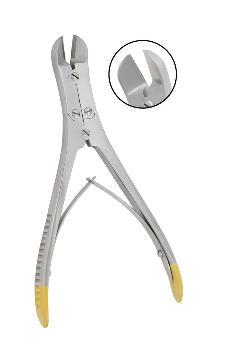 Heavy Duty Hard Wire Cutter 7 inch with Multi-Action Mechanism and TC Tips - Equate Instruments