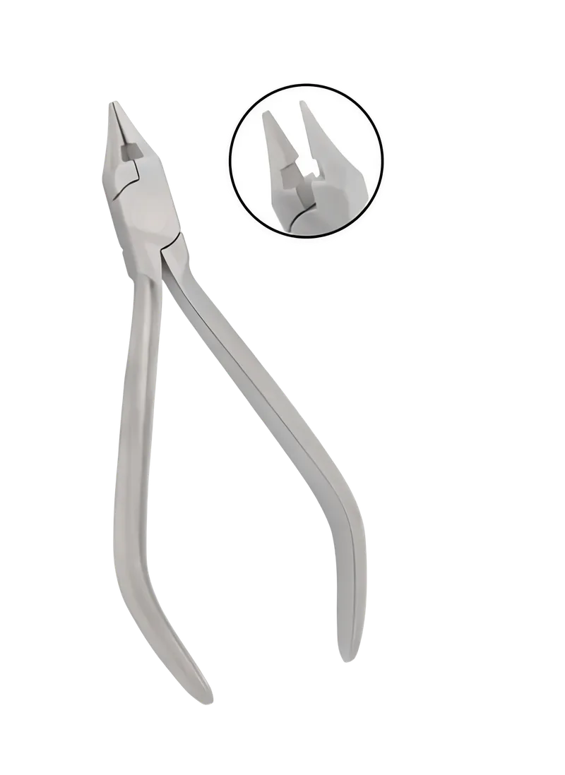 Bird-Beak Pliers with Cutters - Tapered Beak 12.5 cm - Equate Instruments