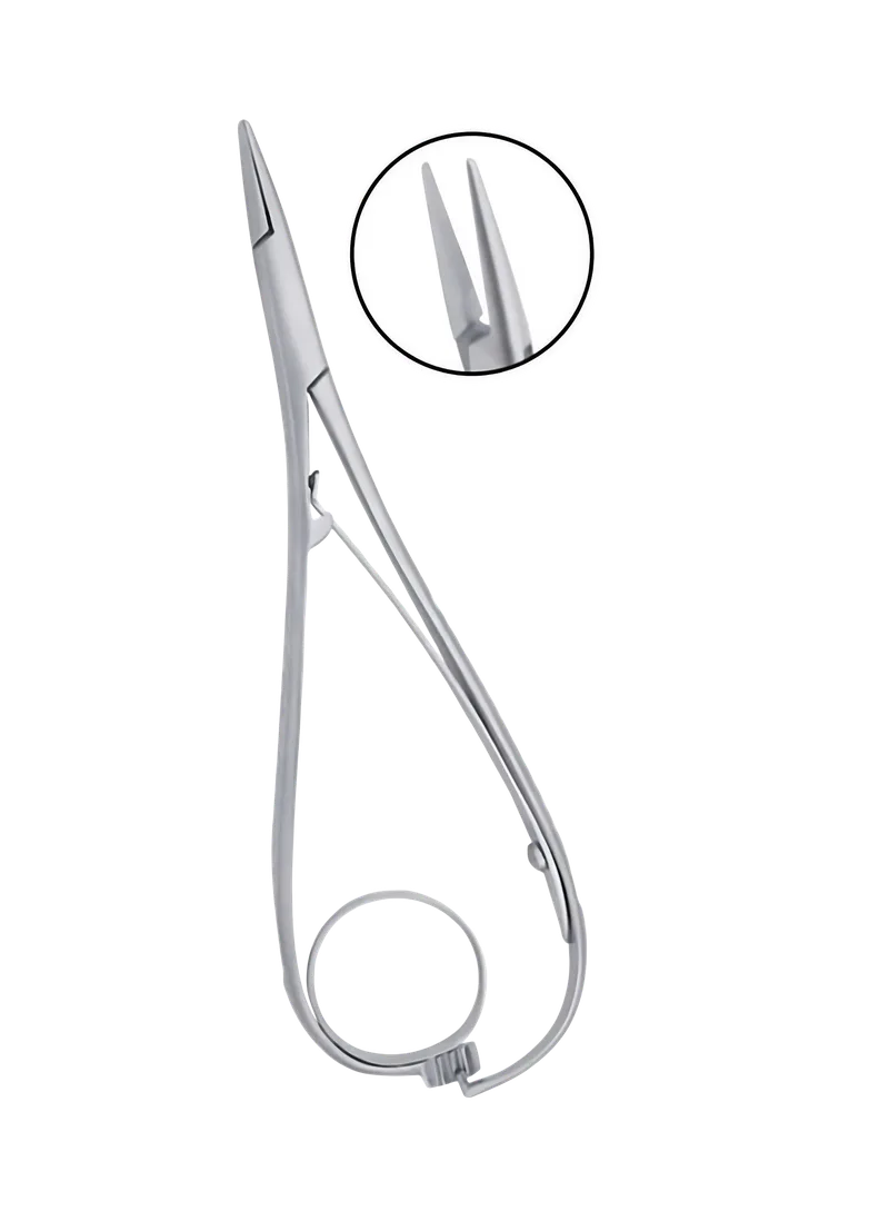 Mathieu Needle Holder 14 cm, Extra Fine Beak with Ring - Equate Instruments