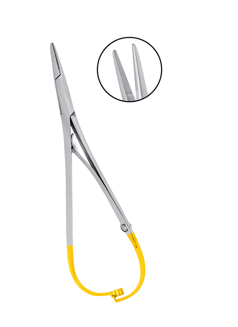 Mathieu Needle Holder 14 cm, Regular Beak with T/C Tips - Equate Instruments