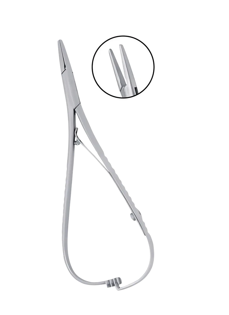 Mathieu Needle Holder 14 cm, Wide Beak with Fine Serration - Equate Instruments