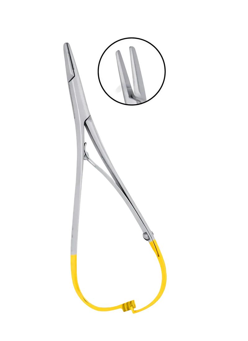 Mathieu Needle Holder 14 cm, Wide Beak with T/C Tips - Equate Instruments
