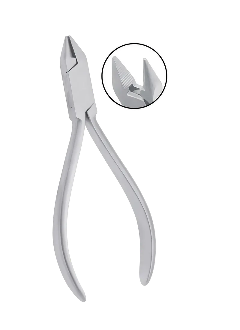Lab Bird-Beak Pliers with Serrated Tips 14cm - Equate Instruments (image 1)